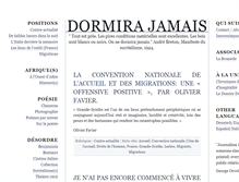 Tablet Screenshot of dormirajamais.org